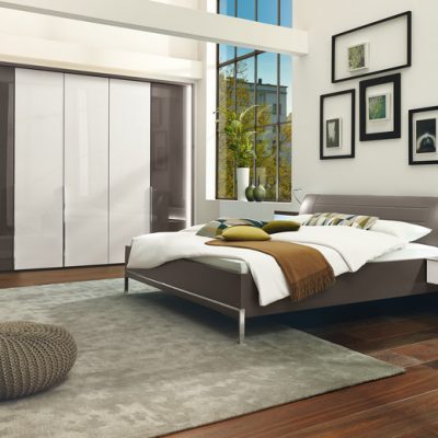 Schlafzimmer Glas weiß