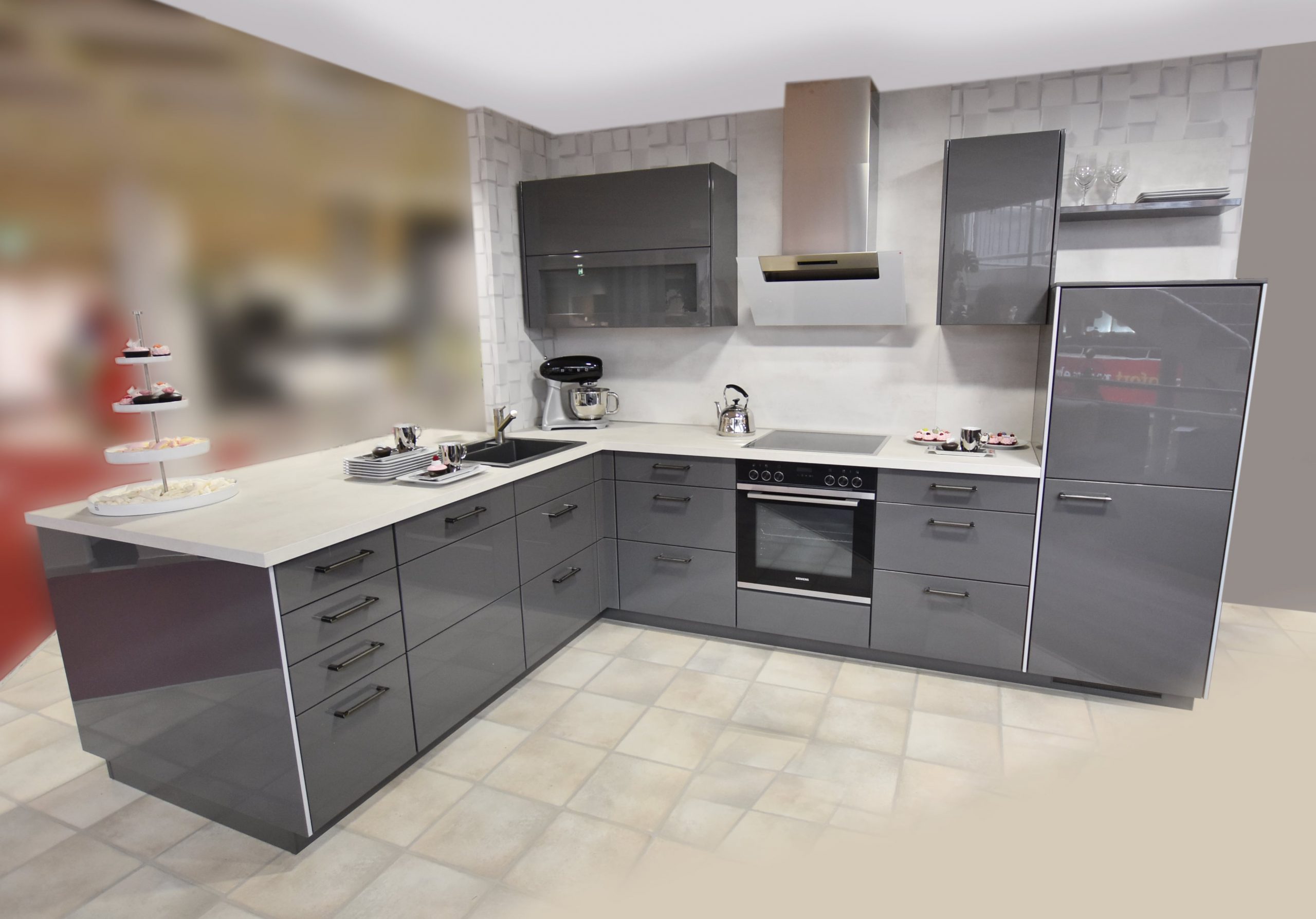 Küche Lux Schiefergrau - Wohncenter Greifswald