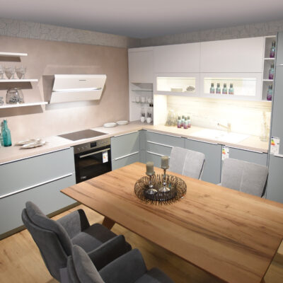 Küche Touch Aqua supermatt