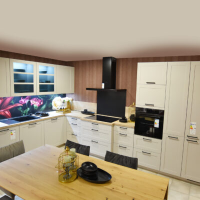 Küche Nordic Sand – Ausstellungsküche mit Siemens oder Laurus Geräten