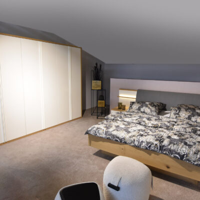 Schlafzimmer TL 1763 Asteiche & Weiß komplett Set