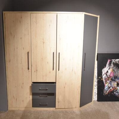 Kleiderschrank TL 1911 Eiche San Remo 4-türig