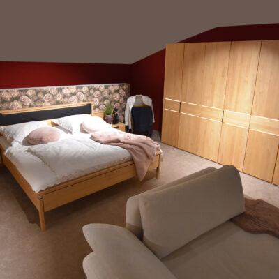 Schlafzimmer MR Anconia Erle massiv komplett Set