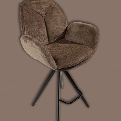Barstuhl TL 3320 Cappuccino | Drehbar mit Armlehnen