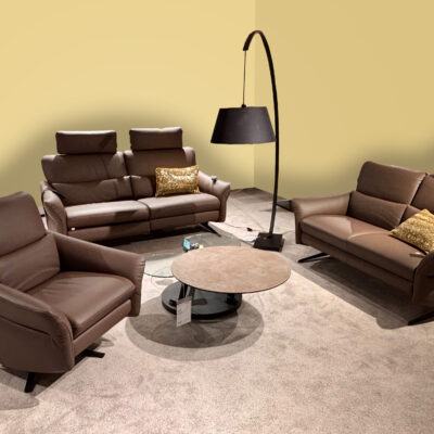 Sitzgruppe TL 2957 | Ledergarnitur mit Relaxsessel